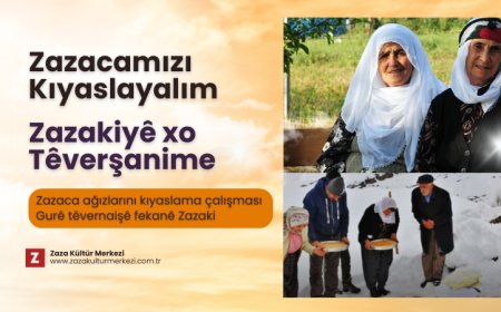 Zazacamızı Kıyaslayalım | Zazakiyê Xo Têverşanime
