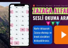 Zazaca Alfabe Sesli Okuma Aracı