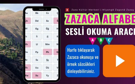Zazaca Alfabe Sesli Okuma Aracı
