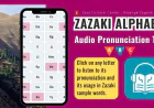 Learn Zazaki Alphabet
