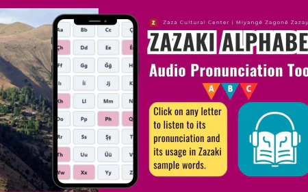 Learn Zazaki Alphabet