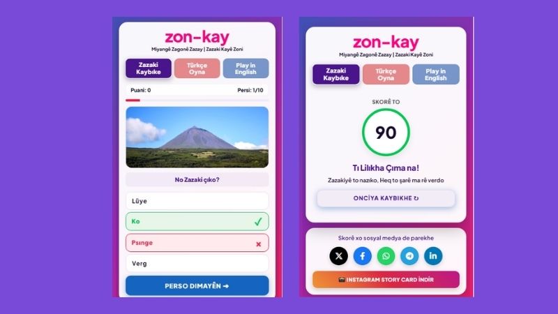 Zonkay Zazaca Kelime Oyunu Tanıtım Görseli